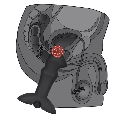 Массажеры простаты LoveToy P Spot Plug Vibrating Black: Наличие вибрации Есть