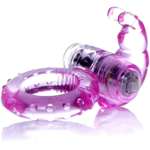 Эрекционное вибро кольцо BOSS Rabbit Vibro Cock Ring Pink, BS6700047 фото 5