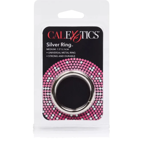 Металлическое эрекционное кольцо CalExotics Silver Ring Medium , 3,8 см: Производитель California Exotic Novelties