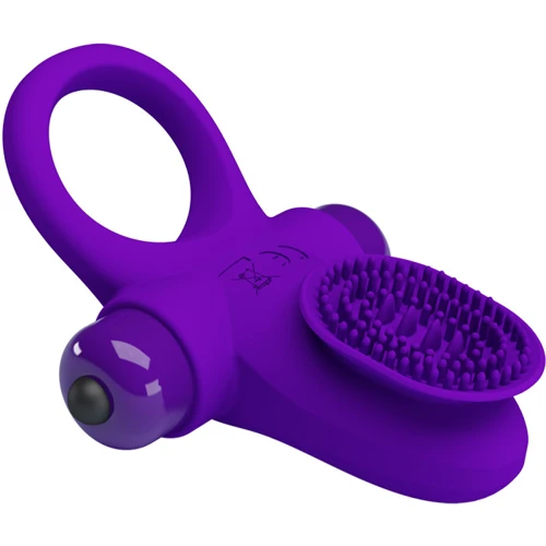 Віброкільце LYBAILE Pretty Love Vibrant Penis Ring II Purple фото 6