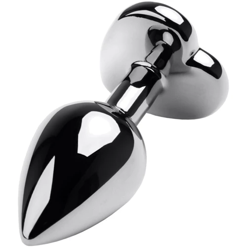 Анальная пробка с кристаллом Metal By Toyfa Silver anal plug ruby: Наличие вибрации Нет