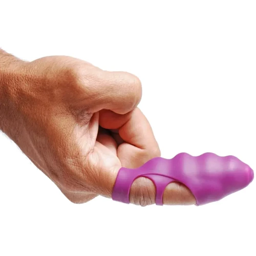 Вибростимулятор на палец Frisky Finger Bang-her Vibe Purple: Назначение На палец