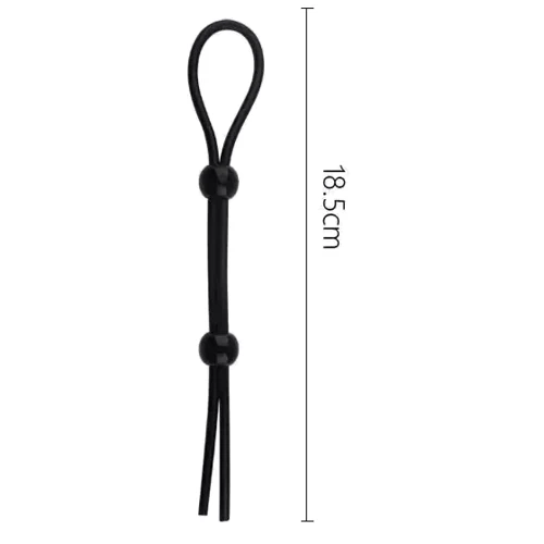 Лассо на пенис с двумя фиксирующими бусинками, SKN-LS002 Black: Производитель SKN
