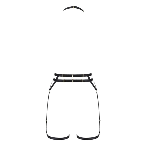 Портупея-стрепи з подвійним ременем DENIRA black XXL/XXXL - Passion Exclusive: Застосування На тело