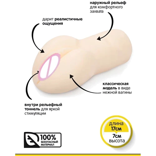 Мастурбатор-вагина Brazzers, 17х7 см: Для кого Для мужчин