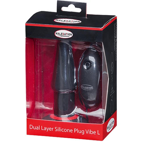 Анальная пробка с вибрацией Malesation Dual Layer Silicone Plug Vibe L: Для кого Унисекс
