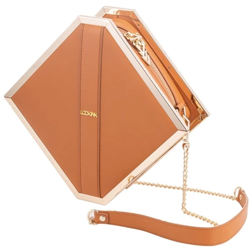 Сумка LOCKINK Mysterious Square Kink Bag - Brown