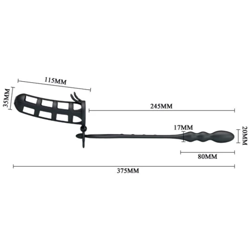 Насадка на член LYBAILE Pretty Love Hercules Penis Sheath Black: Матеріал Силикон