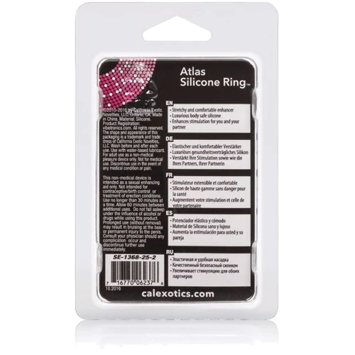 CalExotics Atlas Silicone Ring - эрекционное кольцо: Цвет черный