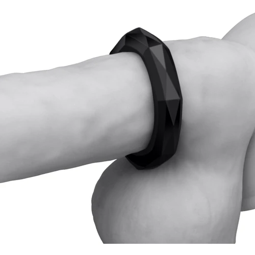 Эрекционное кольцо LoveToy Power Plus Cock Ring Series 4 Black: Цвет черный