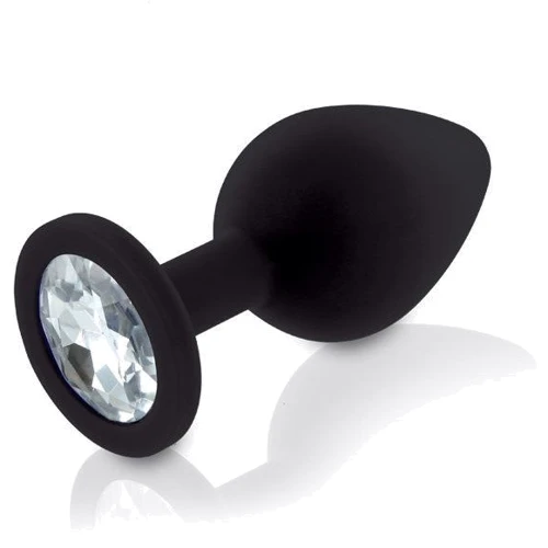 Набір анальних пробок з кристалом Rianne S: Booty Plug Set Black фото 6