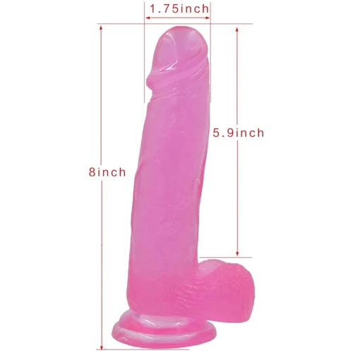 Фаллоимитатор LoveToy Jelly Studs Large Pink: Назначение Вагинальные