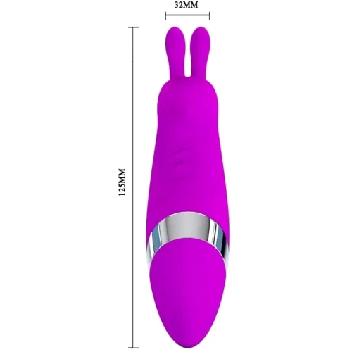 Стимулятор клітора LYBAILE PRETTY LOVE - Bunny, BI-014108-1: Довжина, см 12.5