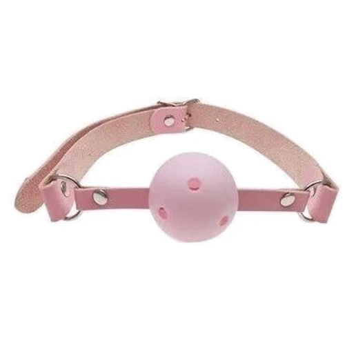 Кляп куля Classic plastic Pink, SKN-KK08