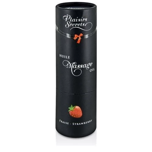 Масажна олія Plaisirs Secrets Strawberry (59 мл) з афродизіаками, їстівна: Особливості С ароматом