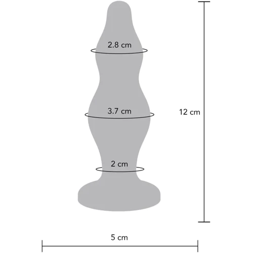 Анальная пробка Toy Joy Striker Buttplug (синий): Материал Силикон