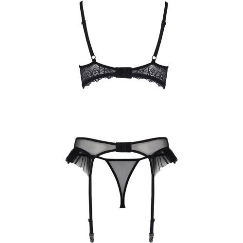 Комплект ECO Passion KERRIA SET WITH OPEN BRA black S/M: Вид Комплекты