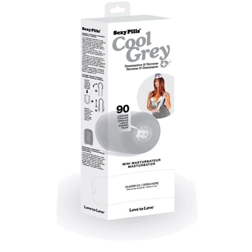 Мастурбатор Love To Love SEXY PILLS COOL GREY: Матеріал TPE (термопластичний еластомер)
