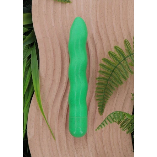 Вибратор Fuck Green Organic Wave Vibrator Green: Диаметр, см 2.8