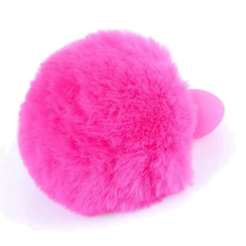 Анальная пробка S с хвостом BOSS of TOYS Boss Series - Silicon PLUG Bunny Tail Pink, BS6400099: Особенности С хвостиком