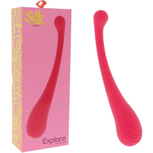 Подвійний стимулятор Toy Joy Explore Silicone G-Spot Vibe: Тип і форма Двусторонние