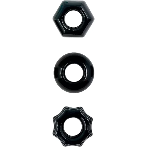 Набор эрекционных колец Ns Novelties Renegade Chubbies Rings (чёрный): Производитель Ns Novelties