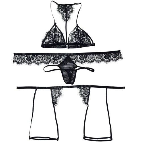 Эротический комплект NDS 1601-3 Black M/L (23703): Материал Полиамид