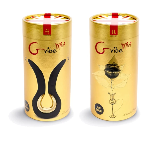 Ексклюзивний вибромассажер Gvibe MINI GOLD з 24К золотом (Англія). Лімітований випуск!: Тип і форма Вібромасажер