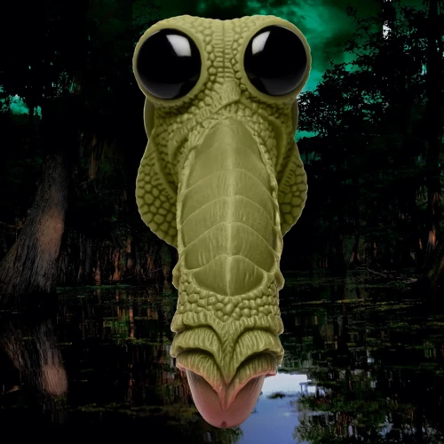 Фантазійний фалоімітатор Creature Cocks Swamp Monster Green Scaly Silicone Dildo: Призначення Вагинальные