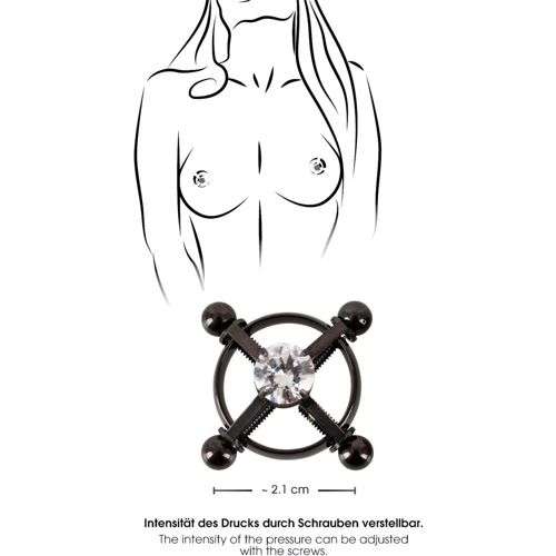 Затискачі для сосків Orion Bad Kitty Nipple Jewellery Вlack фото 5