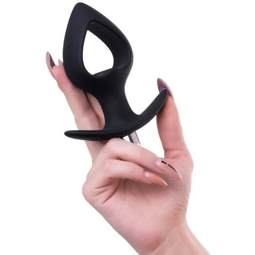 Анальная пробка с вибрацией Toyfa POPO Pleasure Anal Plug Cordis M Vibro Black: Тип Анальные пробки