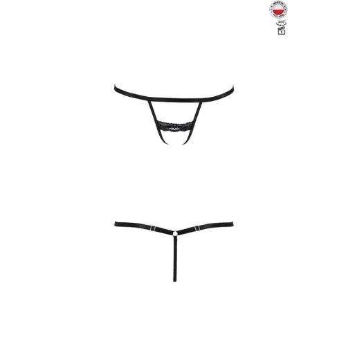 Трусики-стрепи SHELLY THONG black L / XL - Passion Exclusive: Для кого Для жінок