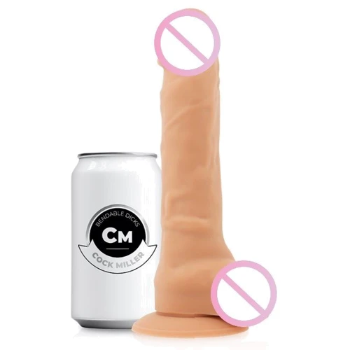Фаллоимитатор на присоске COCK MILLER, 19.5 см: Мошонка Есть