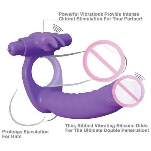 Насадка для двойного проникновения Silicone Double Pene Rabbit: Материал Силикон