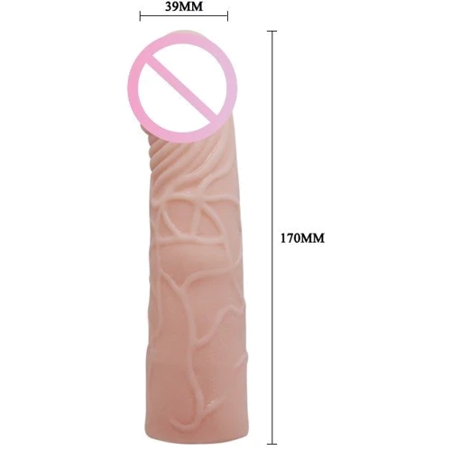 Насадка на пеніс LYBAILE Sex Toys Big Man 6" Flesh: Призначення Для увеличения