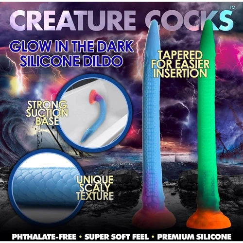 Фантазійний фалоімітатор Creature Cocks Makara Glow-in-the-Dark Snake Dildo: Призначення Анальные