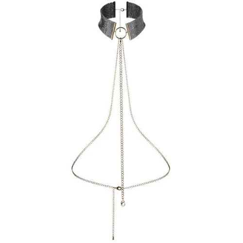 Намисто-комір Bijoux Indiscrets Desir Metallique Collar - Black