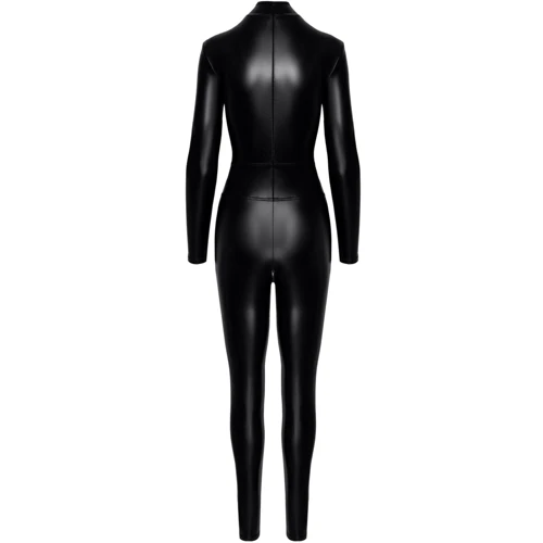 Комбінезон Noir Handmade F319 Caged wetlook catsuit with zippers and ring Black, 3XL фото 7