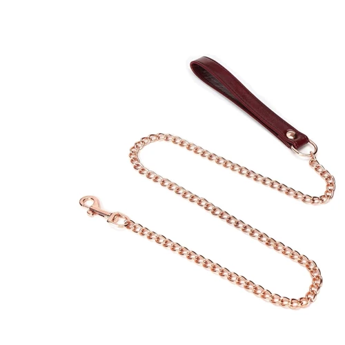 Ошейник с поводком Liebe Seele Wine Red Collar and Leash фото 7