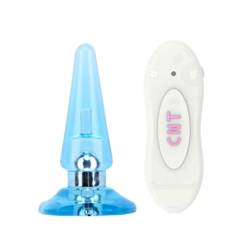 Анальний плаг з вібрацією NICOLE'S Anal Pleaser - Blue, 291323