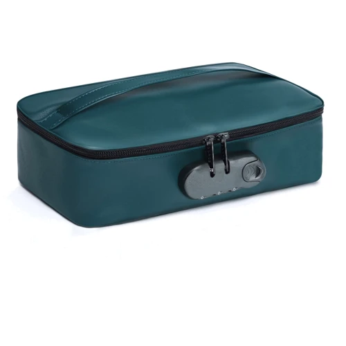 Кейс для игрушек Dorcel Discreet Вox Luxury Green, кодовый замок, 27×16×7,62 см 