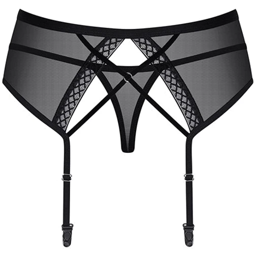 Пояс со стрингами Obsessive 855-GAR-1, S/M: Декор Стразы