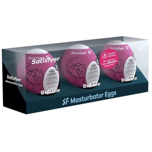 Набор Satisfyer Masturbator Egg 3er Set Bubble: Для кого Для мужчин