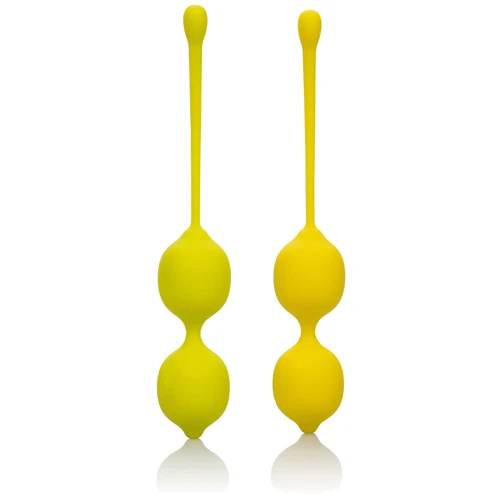 CalExotics Kegel Training Set Lemon вагінальні кульки, 9.5x3.25 см: Для кого Для жінок