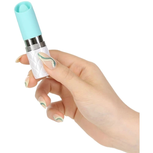 Вібратор Pillow Talk Lusty Luxurious Flickering Massager - Teal: Діаметр, см 2.4