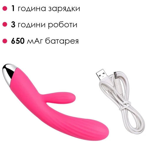 Інтелектуальний вібратор-кролик із підігрівом Svakom Angel Plum Red: Тип управління кнопкове