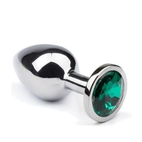 Анальная пробка утяжеленная 460 грамм, Silver Emerald, L