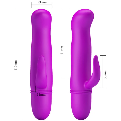 Вибратор LYBAILE Pretty Love Blithe Purple: Длина, см 11.3