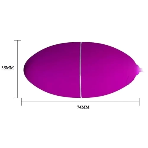 Виброяйцо з пультом дистанційного керування Pretty Love - Hypper Egg, BI-014362W-11: Довжина, см 7.4
