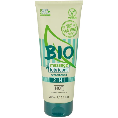 Лубрикант і масажний гель Hot Bio 2 in 1 massage, 200 мл